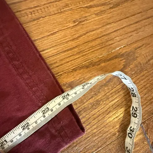 Future Collective NWT maroon cotton long sleeve jumpsuit size small Red