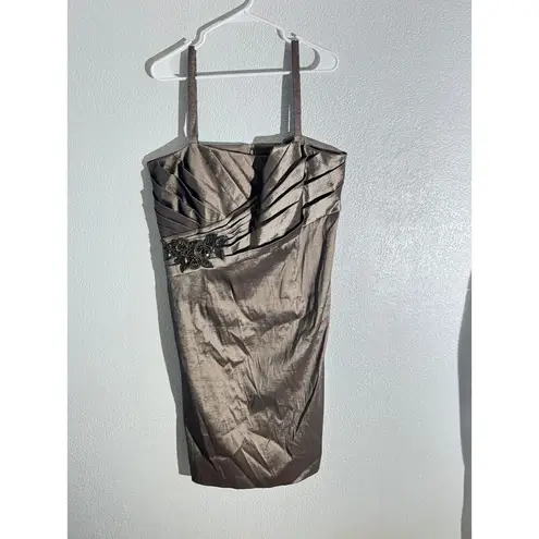 Jessica Howard 2-Piece Mocha Cocktail Dress Set 18W