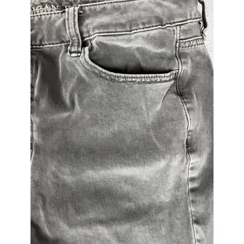 American Eagle  Jeans Womens 12L Grey Super Hi Rise Jegging Skinny Stretch