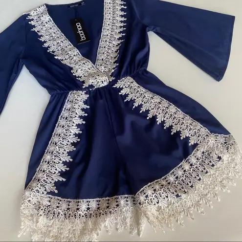 Boohoo  Crochet Trim Romper