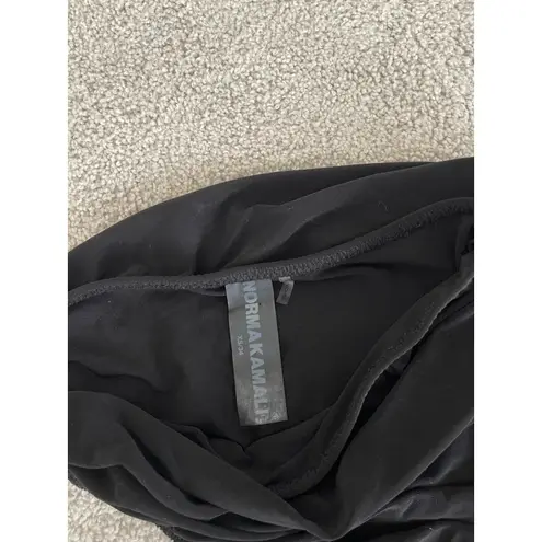 Norma Kamali Black Diana One Shoulder Gown (XS)