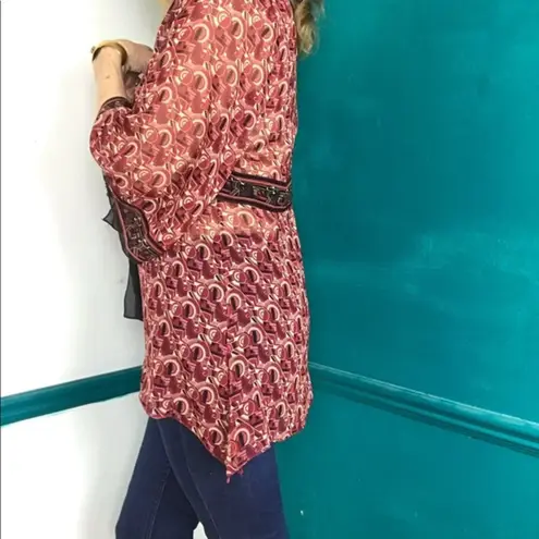 💯 silk kimono inspired blouse