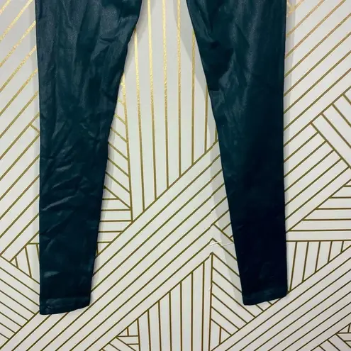 LF CARMAR Green Wax Coated Zip Skinny Jeans Size 23