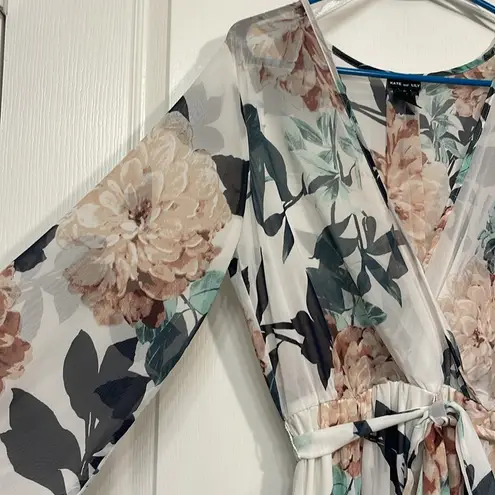 Anthropologie Kate and Lily  Bohemian Maxi Dress Floral L/S Size 8 EUC #2071