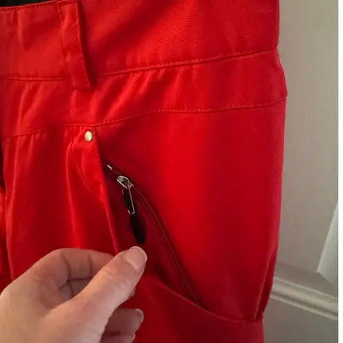 Obermeyer Red Ladies ski snowboard pants Winter Wear style 15110 size 8