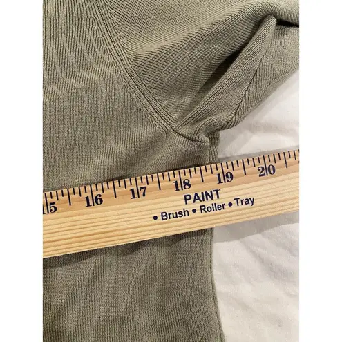 Tahari Mock Neck Sweater Short Sleeve Green Size XL NWT
