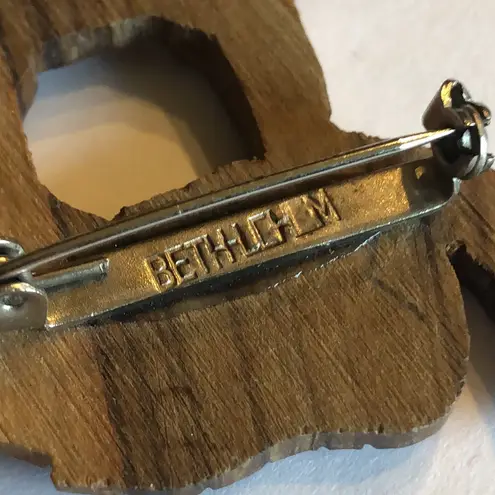 Wooden Bethlehem Carved Camel Boho Figurine Brown