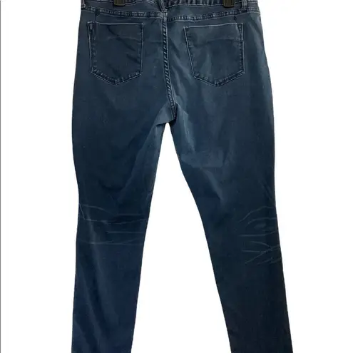 MOSSIMO, Denim Legging, Blue, Size 14, zipper and button closure, belt Loops Blue