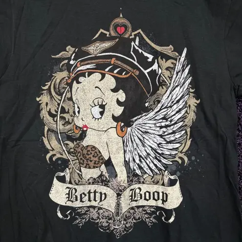 Biker Betty Boop the Street Angel Animated Movie T-Shirt L