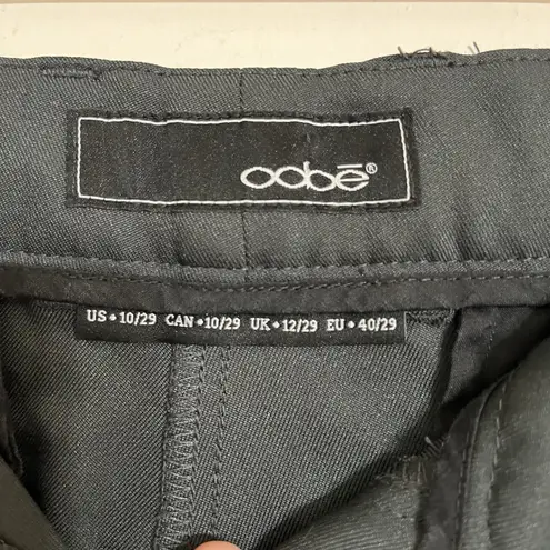 Oobe Straight Leg Work Uniform Pants Women's 29 Gray Slacks Flat Front Pockets