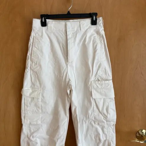 Babaton Group Cargo Cotton blend pants size 8 off white ripcord bottom