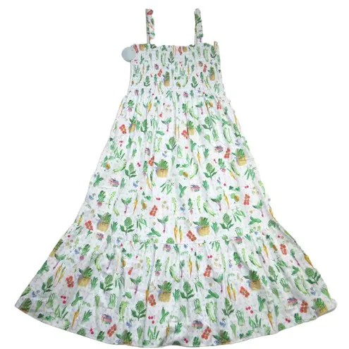 NWT Hill House The Anjuli in Farmer's Market Vegetable Cotton Maxi Dress XXL