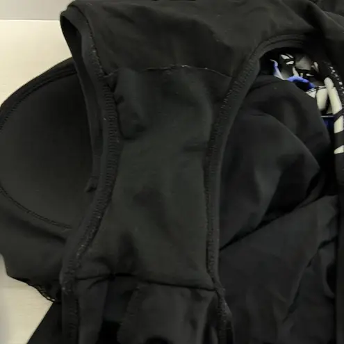 Pineapple Bay Women Swim One Pieces Purple Blue Flower Womens 16 Black