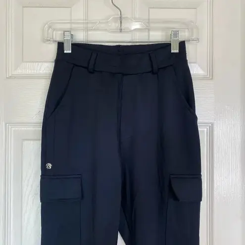 Buffbunny Collection BUFFBUNNY Presidential Cargo Pants Black Technical Size XS Sleek Stretchy Jogger