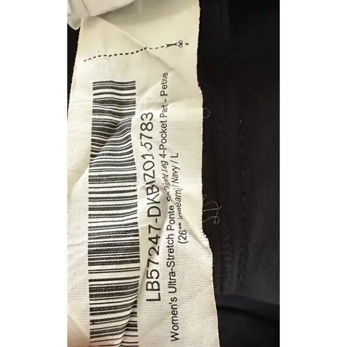 Quince  Ultra-Stretch Ponte Straight Leg 4-Pocket Pants in Navy Size Large