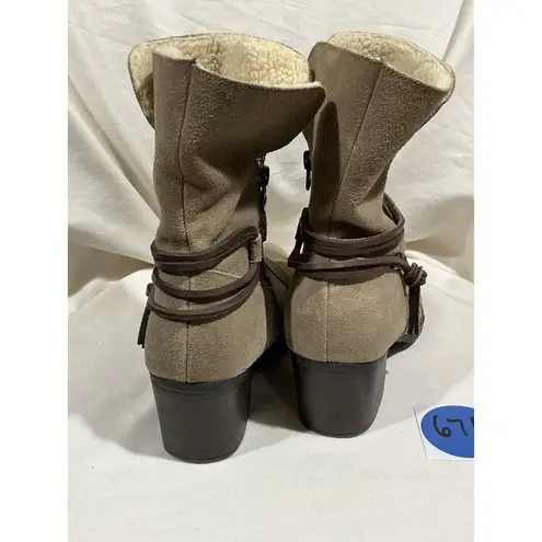 Sporto Woman’s . Lori Tan Suede Leather Size 9.5 Ankle Bootie #671