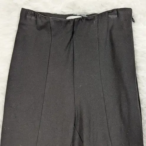 ANINE BING Max Trousers Split Hem High Rise Black Size 34
