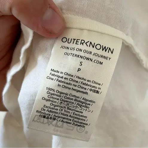 Outerknown button down 100% cotton blouse