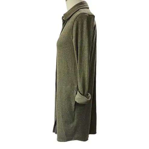 Faherty  Legend Sweater Dress Olive Melange Twill Size Extra Small XS