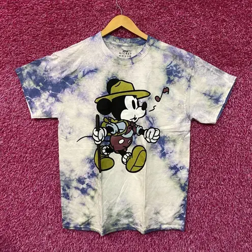 Mickey Mouse Whistlin Explorer Park Ranger Disney Tie Dye L