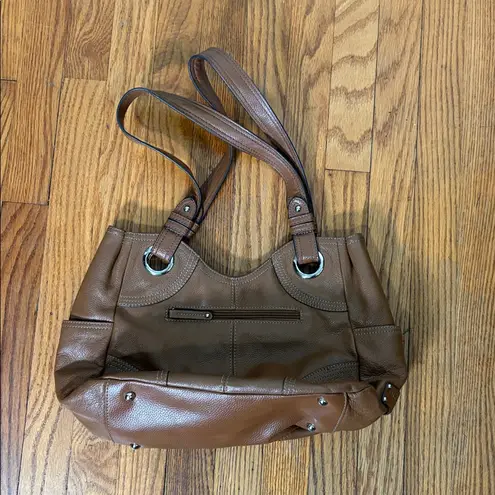 TIgnanello Leather Shoulder Bag Caramel Brown Purse