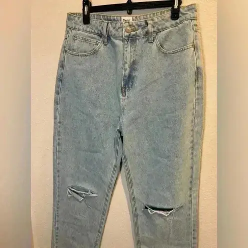 Princess Polly  Holland Ripped High Waist Straight‎ Leg Jeans Size US 10