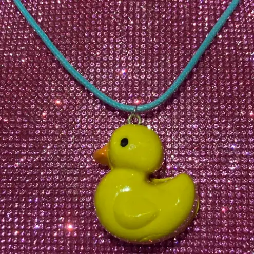 Boutique Rubber Duck Necklace Adult Baby Shower Gag Gift Pregnancy Gender Reveal Kawaii