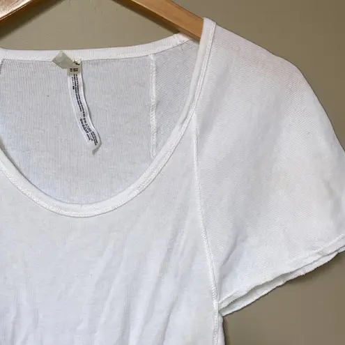 Free People Intimately  white flare sleeve bodysuit