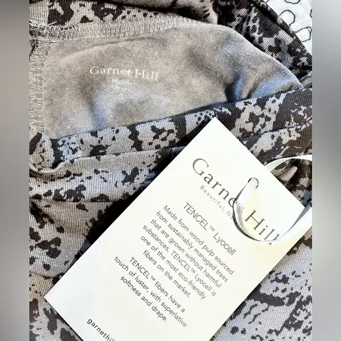 Garnet Hill High Neck Sleeveless Snake Print Maxi Dress with Side Slits NWT Sz S