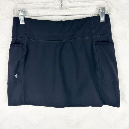 Athleta Dobby Be Free Skort Skirt Size XS Black Tennis Running Athletic