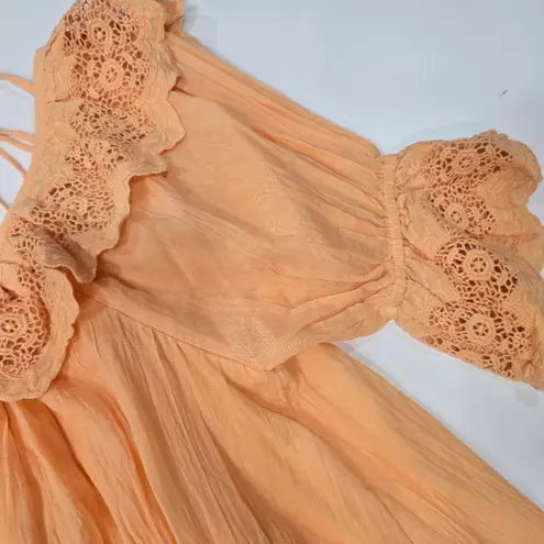 Tularosa  Crawford Dress in Cantaloupe Orange XS