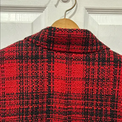 JM Collection Red & Black Blazer – Size 12