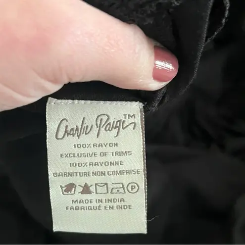 Charlie Paige Women's Black Boho Embroidered Dress Size Small | NWT