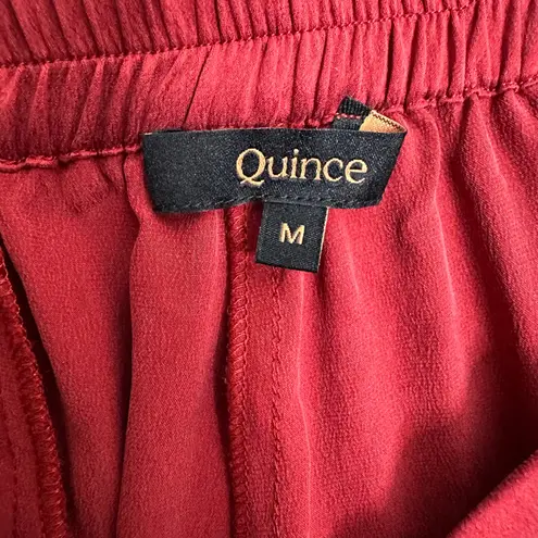 Quince Washable Silk Pajama Set Women’s Crimson Size Medium