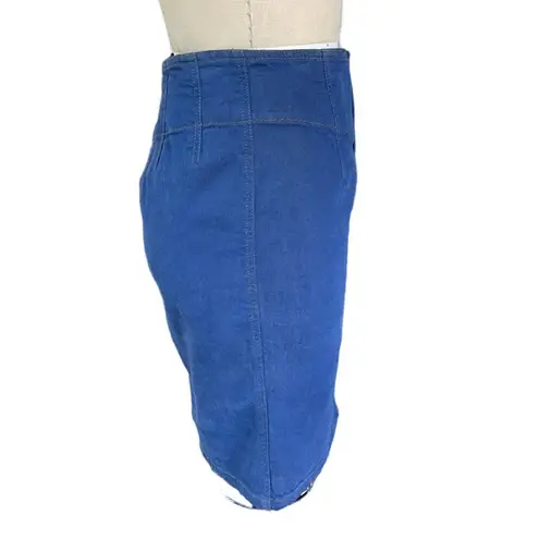 Marc by Marc Jacobs y2k Blue Denim Straight Pencil Skirt size 4