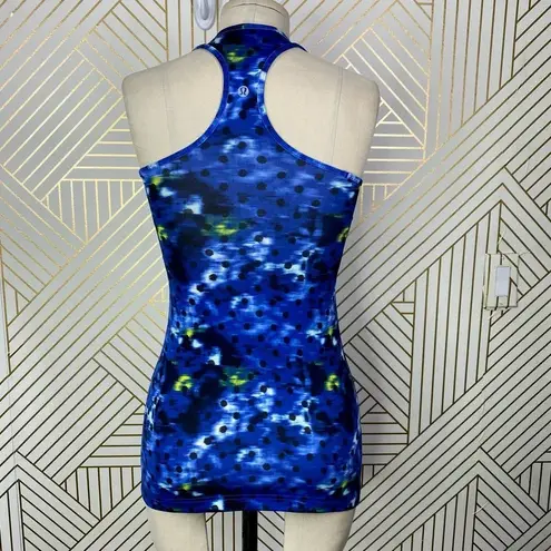 Lululemon Cool Racerback Windy Blooms Print Blue Size 4