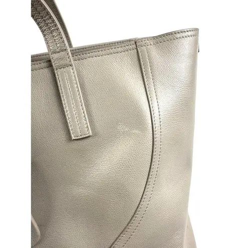 Senreve Voya Leather Organizer Tote Bag in Taupe/ Gray
