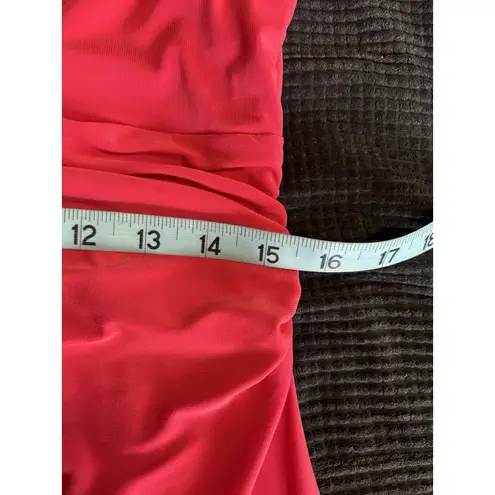 CHAPS  Pink Fit & Flare Sleeveless‎ Midi Dress Size XL Scoop Twisted Waist Flowy - Image 7