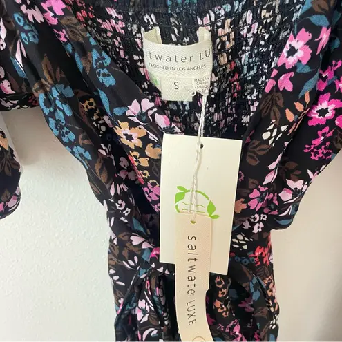 Saltwater Luxe NEW Bria Floral Wrap Mini Dress in Small