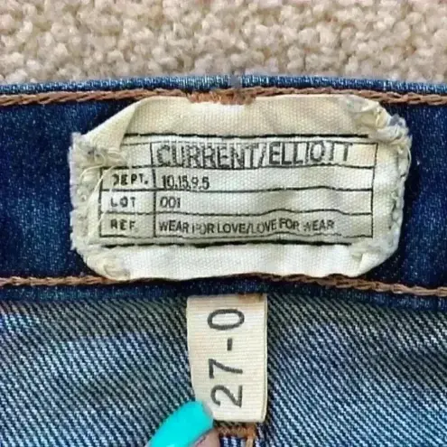 Current/Elliott  the stiletto benett destroy ripped skinny jeans in size 27