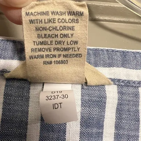 Duluth Trading Co. | Free Range Organic Chambray Tunic Top 3/4 Sleeve Size S