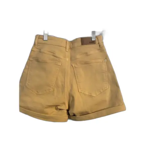 Mavi Sheena Hi Rise Curly Twill Straight Shorts Size 26 Dark Yellow Golden NWOT