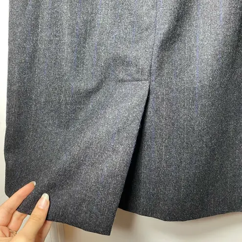 Ralph Lauren  Purple Label | Wool Pencil Skirt Charcoal Gray Sz 8