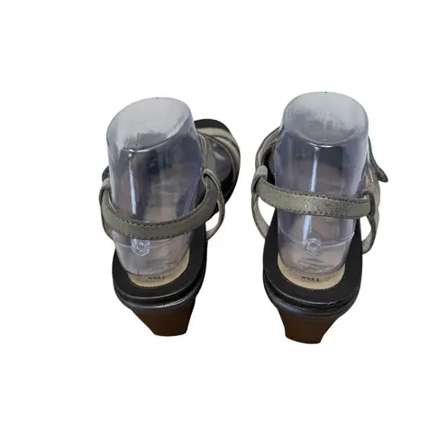 Abeo Gloriana Metallic Strappy Sandals Slingback Heels BIO System Womens 8.5N Size 8.5