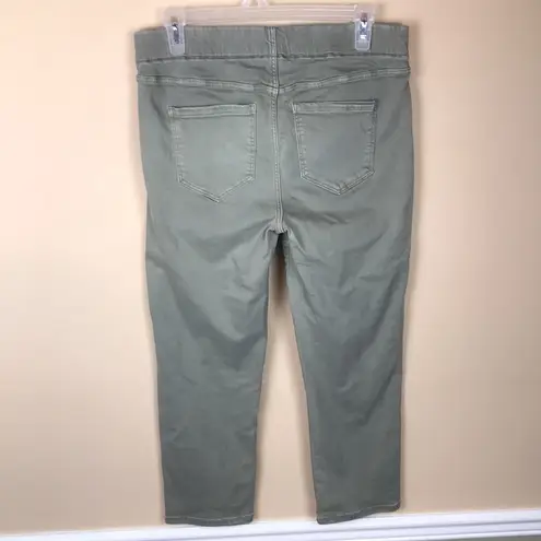 Liverpool Los Angeles Women’s Olive Green Stretch Cropped Denim Jeans