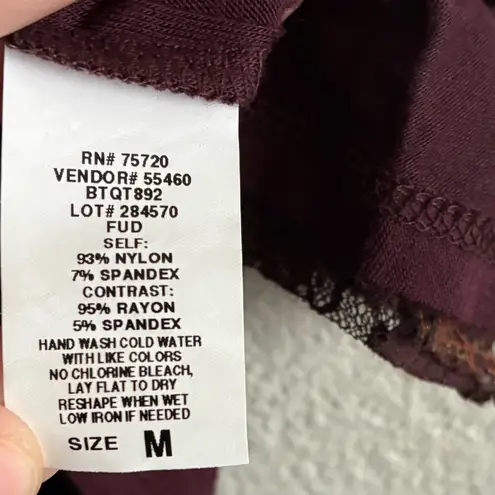 BKE Boutique Brown & Copper Lace/Sequins Tank M