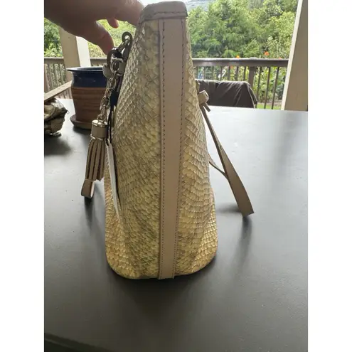Brahmin Shoulderbag Snakeskin Asher Beige Hartford Neutral Handbag Crossbody