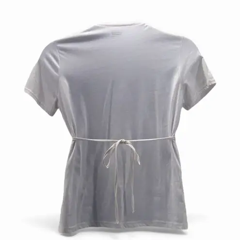 Basic Editions White Baby Doll Top Large