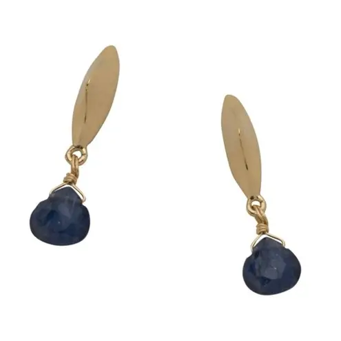 Alexis Bittar Alexas Bittar Asterales Thorn 14K Goldplated & Sapphire Drop Earrings, NWT