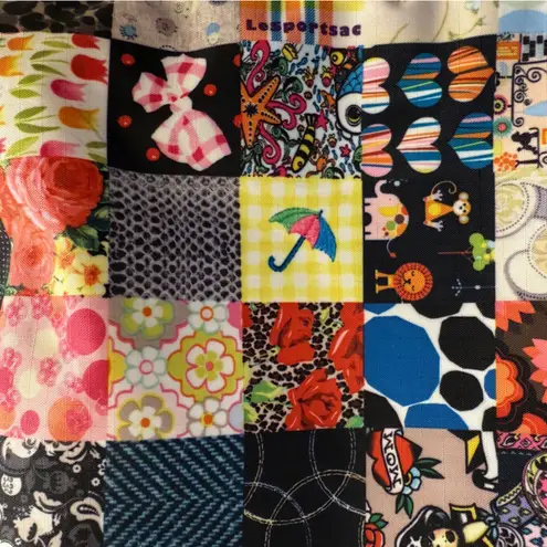 LeSportsac 40th Anniversary Patchwork Tote Bag Multicolor Nylon Bag RARE